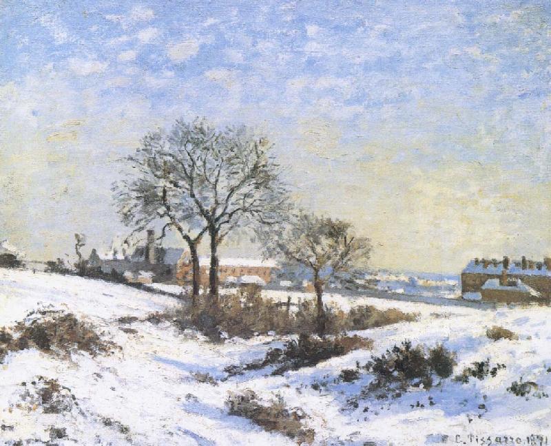 Camille Pissarro Connaught Kivu area on Snow oil painting image